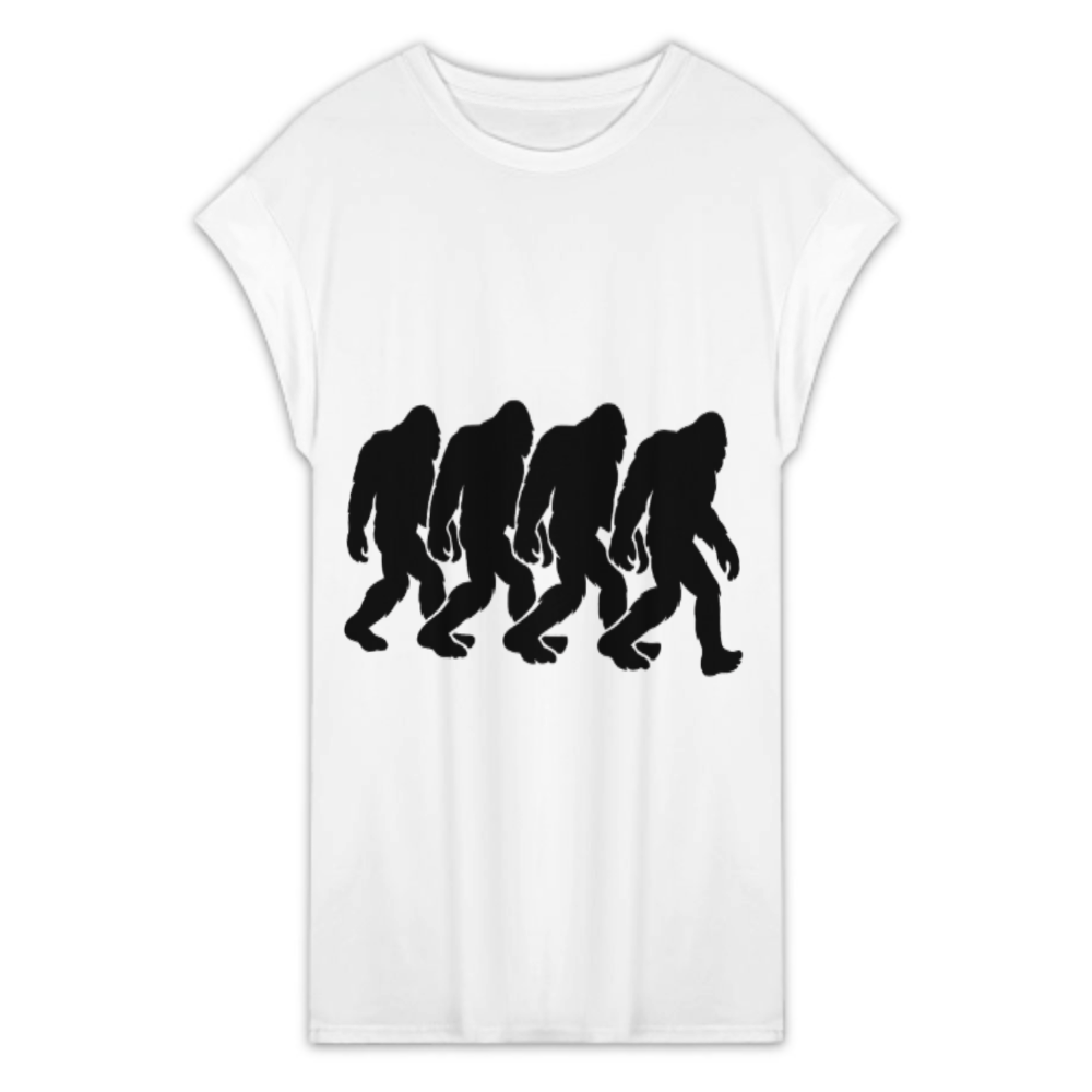 Retro Bigfoot Evolution Silhouette Graphic T-Shirt | Funny Sasquatch Cryptid Lover Tee(z995)