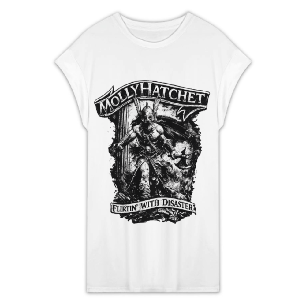 Molly Hatchet Flirtin' With Disaster Vintage Rock Graphic T-Shirt | Classic Southern Rock Fan Tee(z998)