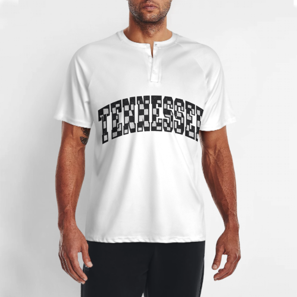 Tennessee Checkerboard Vintage Graphic T-Shirt | Southern Pride Collegiate Style Tee(z1018)