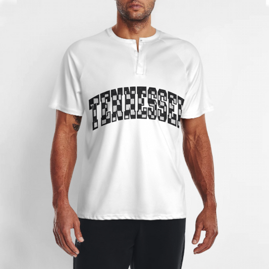 Tennessee Checkerboard Vintage Graphic T-Shirt | Southern Pride Collegiate Style Tee(z1018)