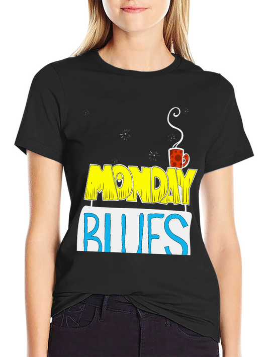 Monday Blues Graphic Tee - Coffee Lovers T-Shirt