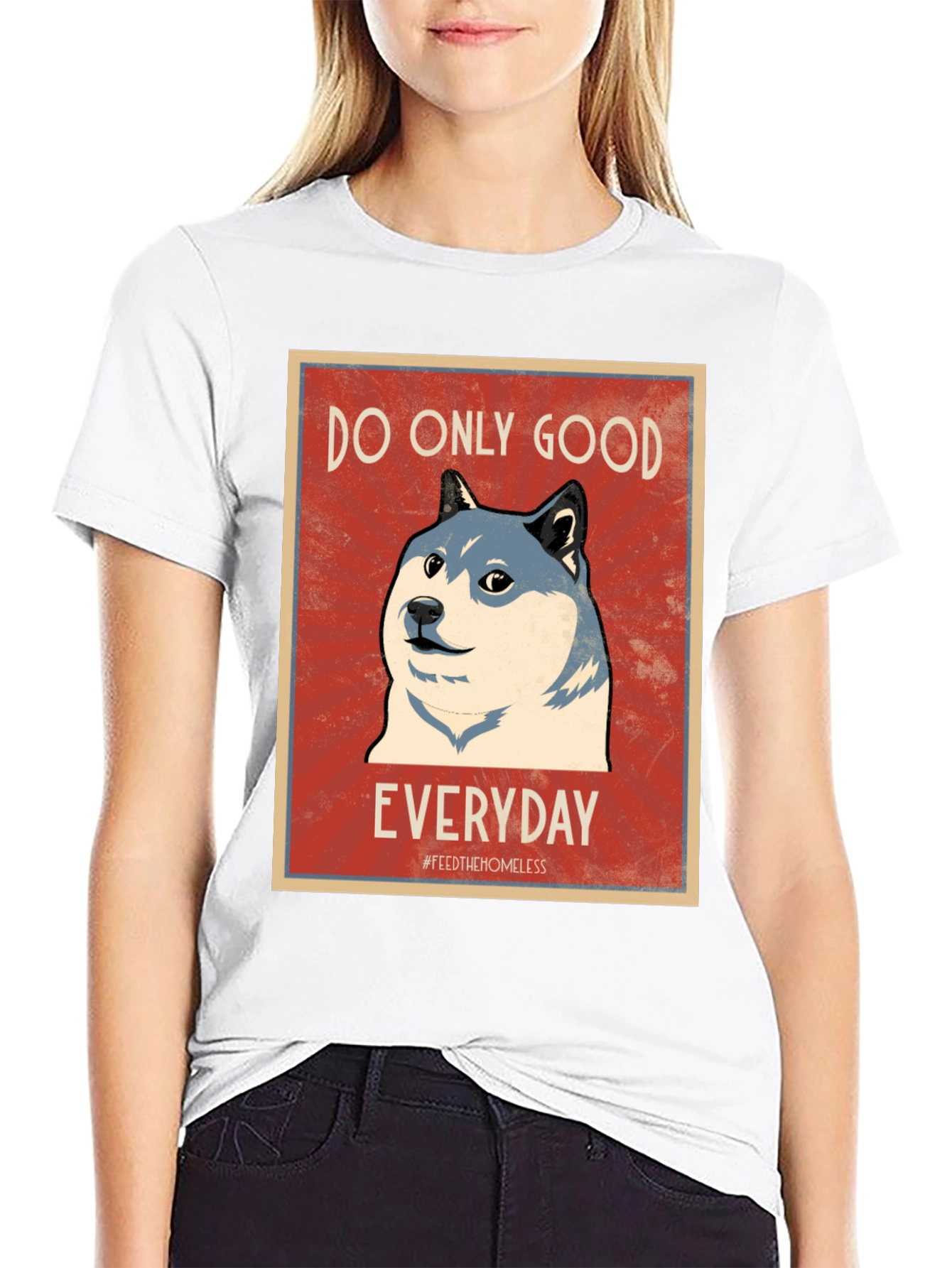 Do Only Good Everyday Doge T-Shirt – Positive Crypto Tee