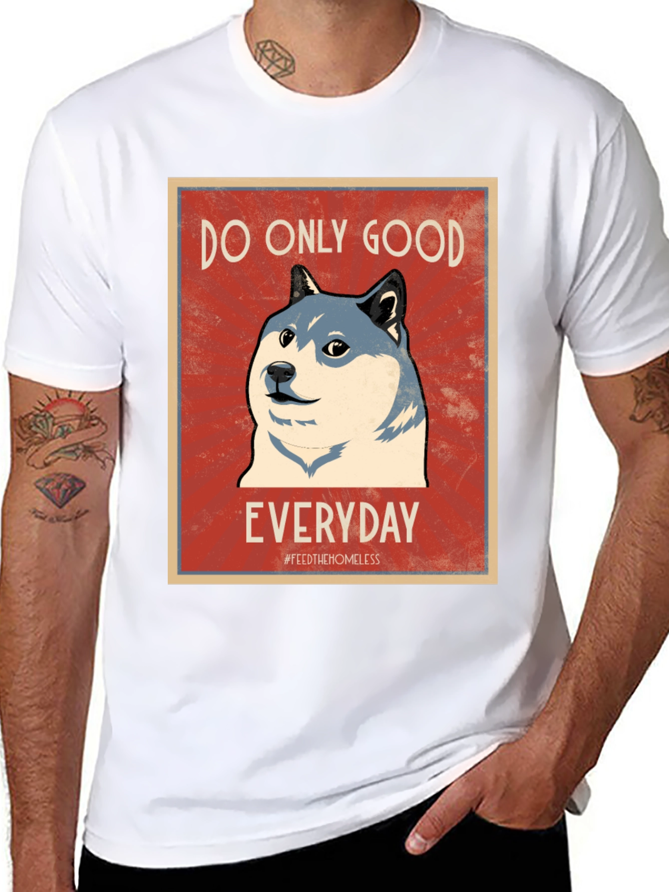 Do Only Good Everyday Doge T-Shirt – Positive Crypto Tee