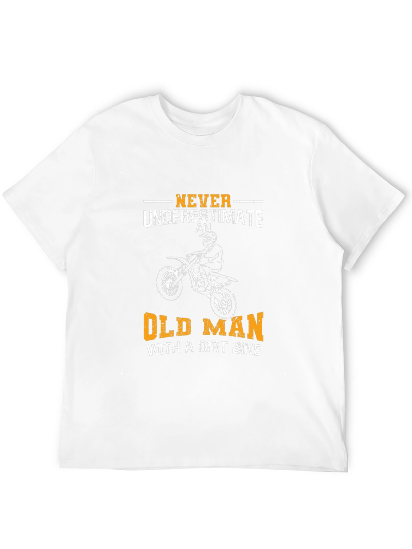 Old Man Dirt Bike T-Shirt - Ride On!