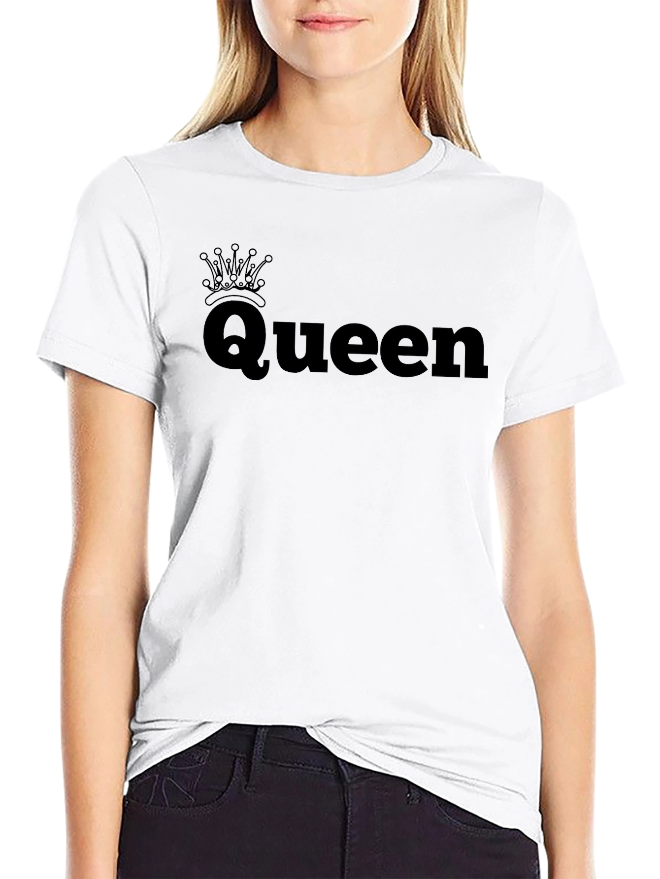 Queen Crown Black T-Shirt