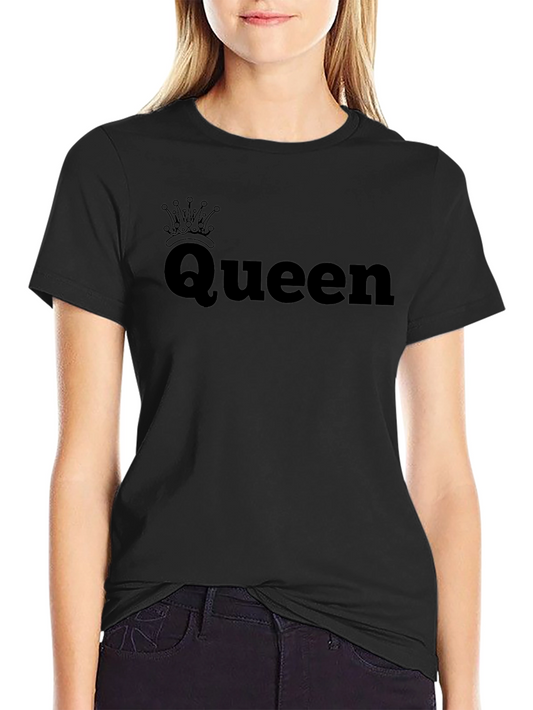 Queen Crown Black T-Shirt