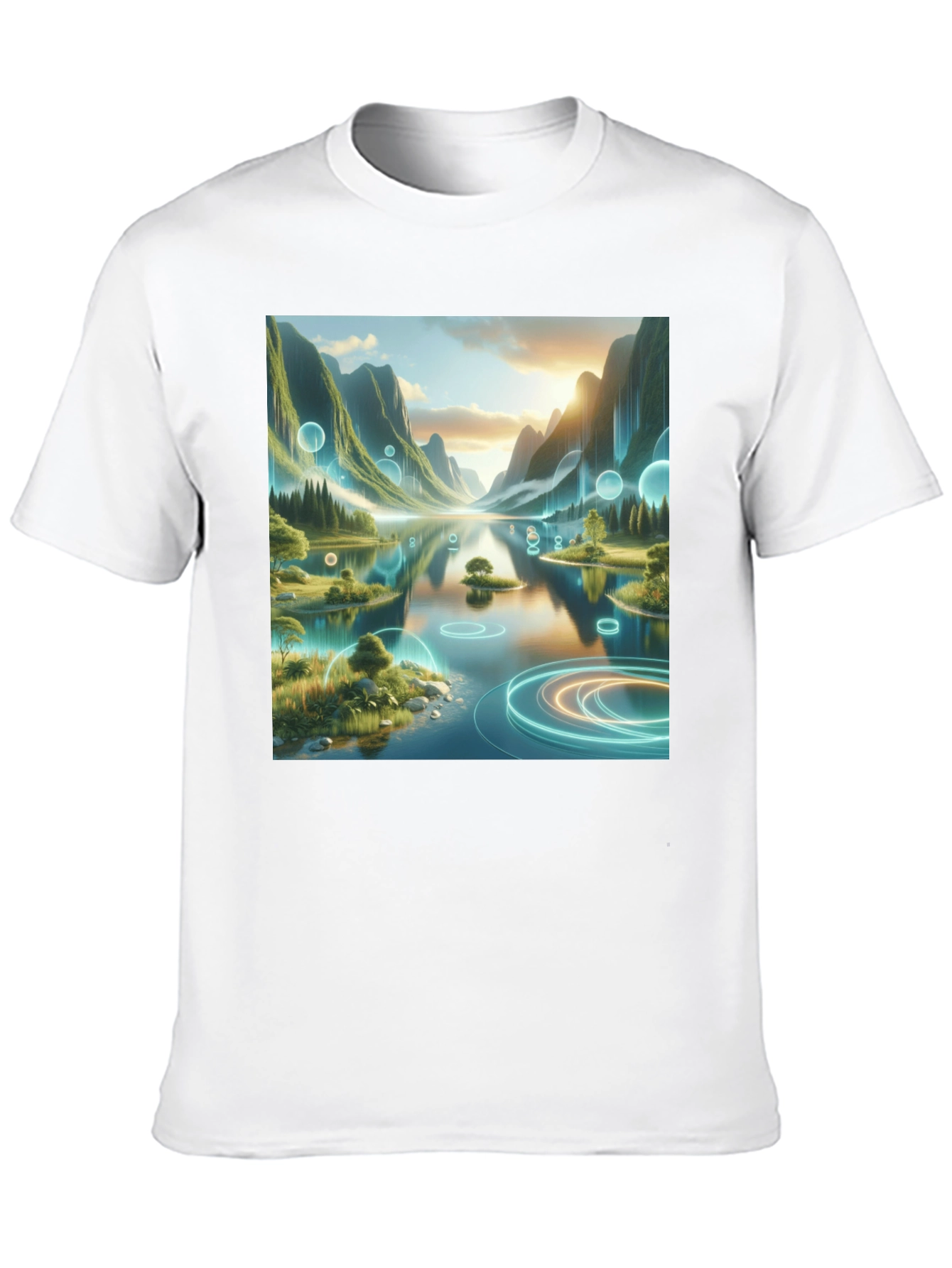 Nature Lake Scene Graphic Tee