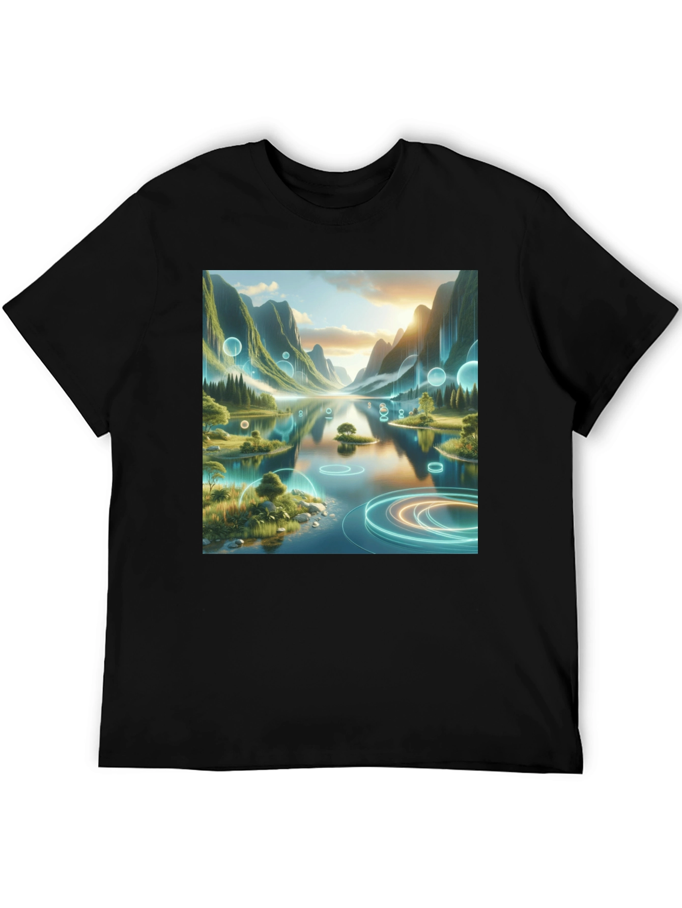 Nature Lake Scene Graphic Tee