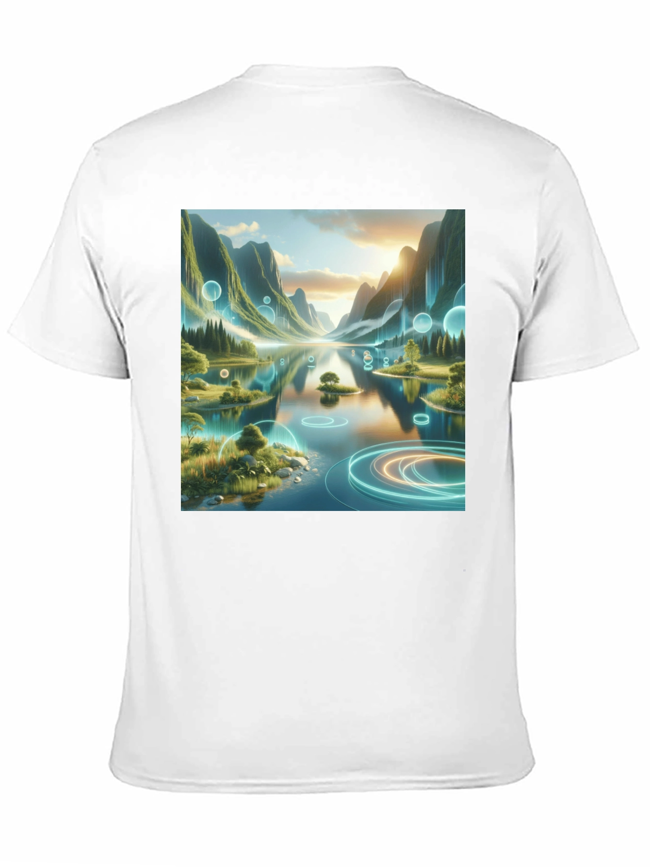 Nature Lake Scene Graphic Tee