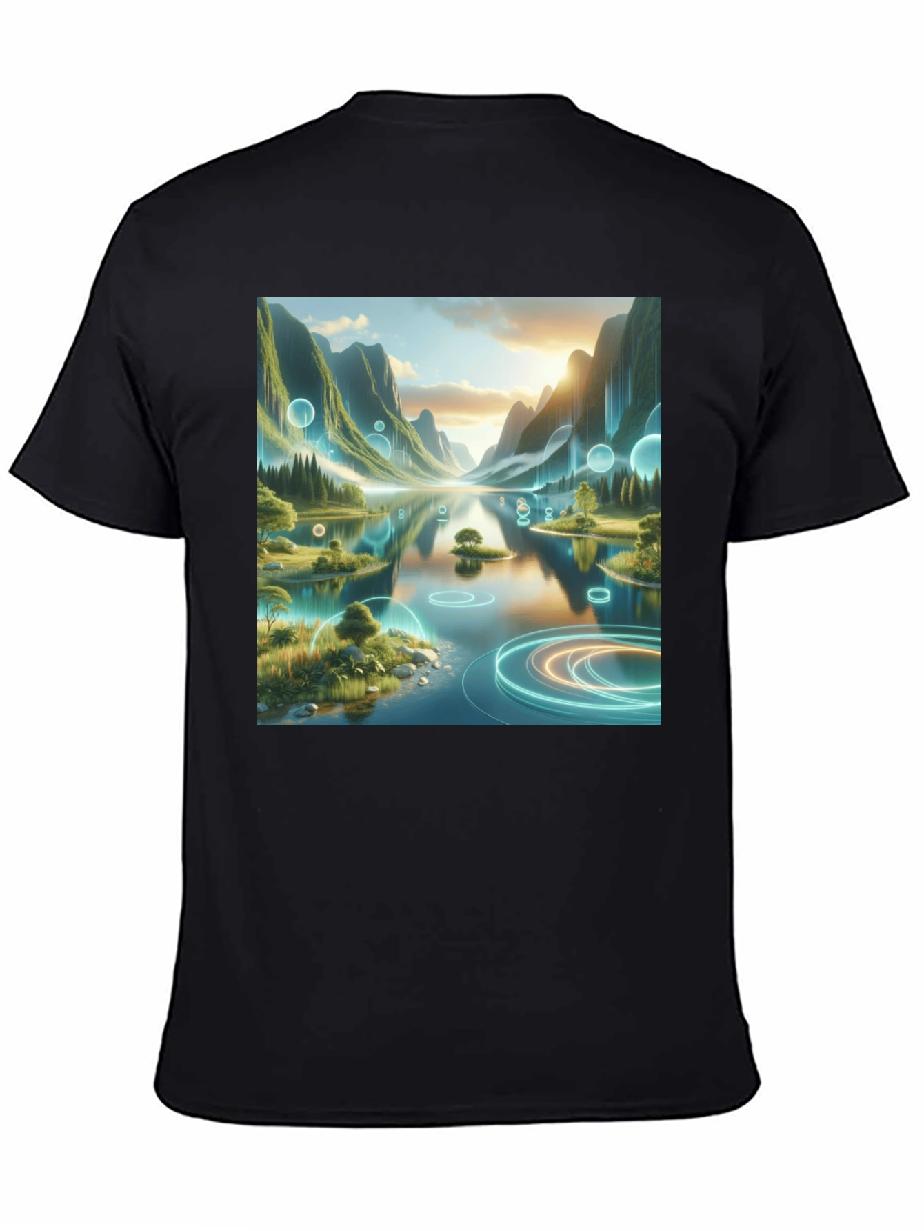 Nature Lake Scene Graphic Tee