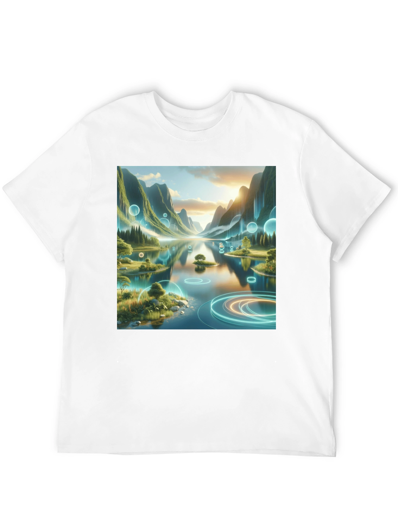 Nature Lake Scene Graphic Tee