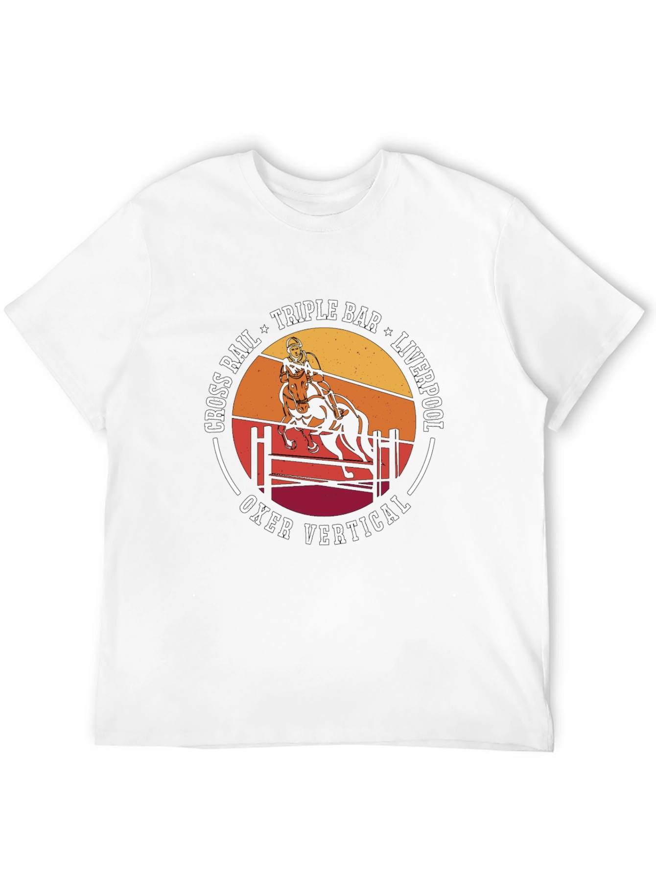 Equestrian T-Shirt: Horse Jumping Design