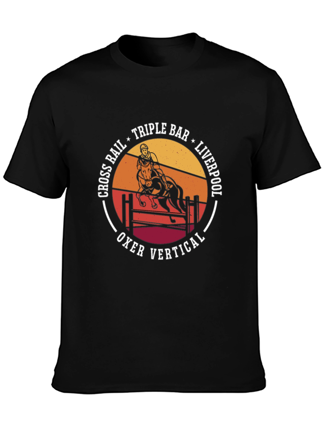 Equestrian T-Shirt: Horse Jumping Design
