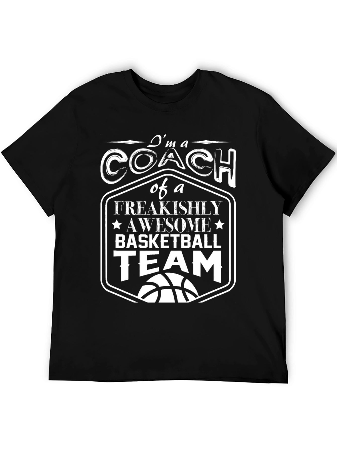 Coach Basketball Team Graphic T-Shirt