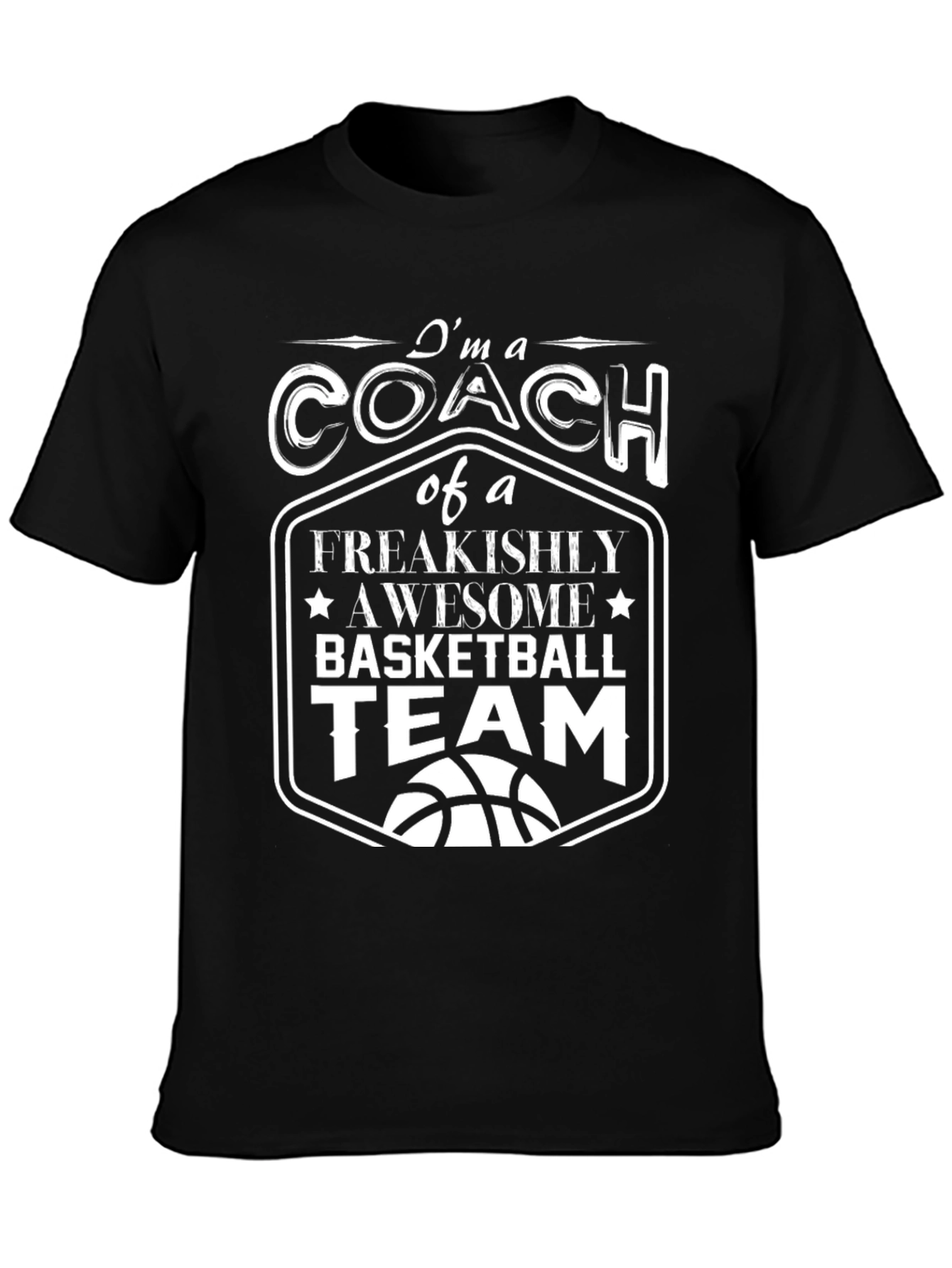 Coach Basketball Team Graphic T-Shirt
