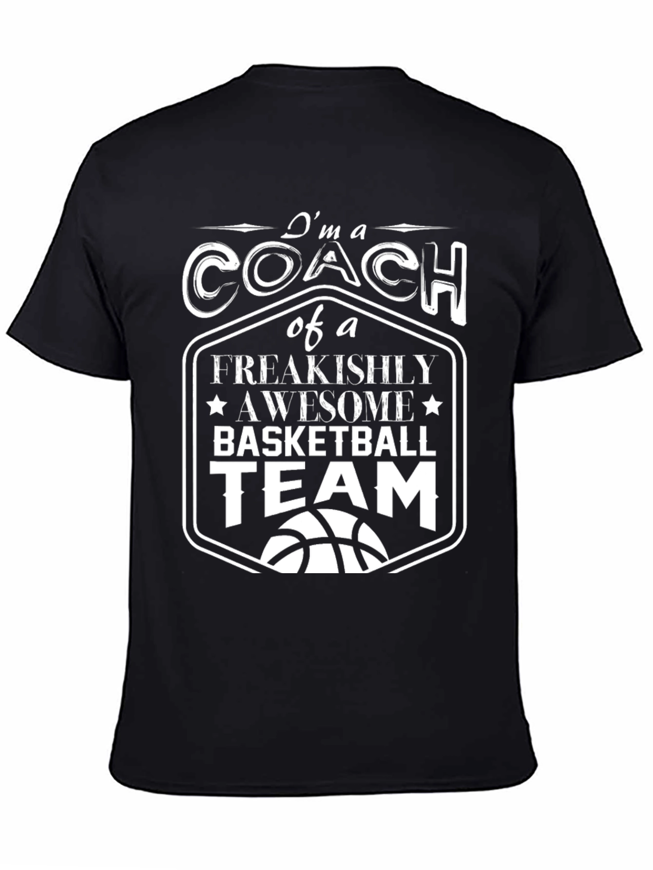 Coach Basketball Team Graphic T-Shirt
