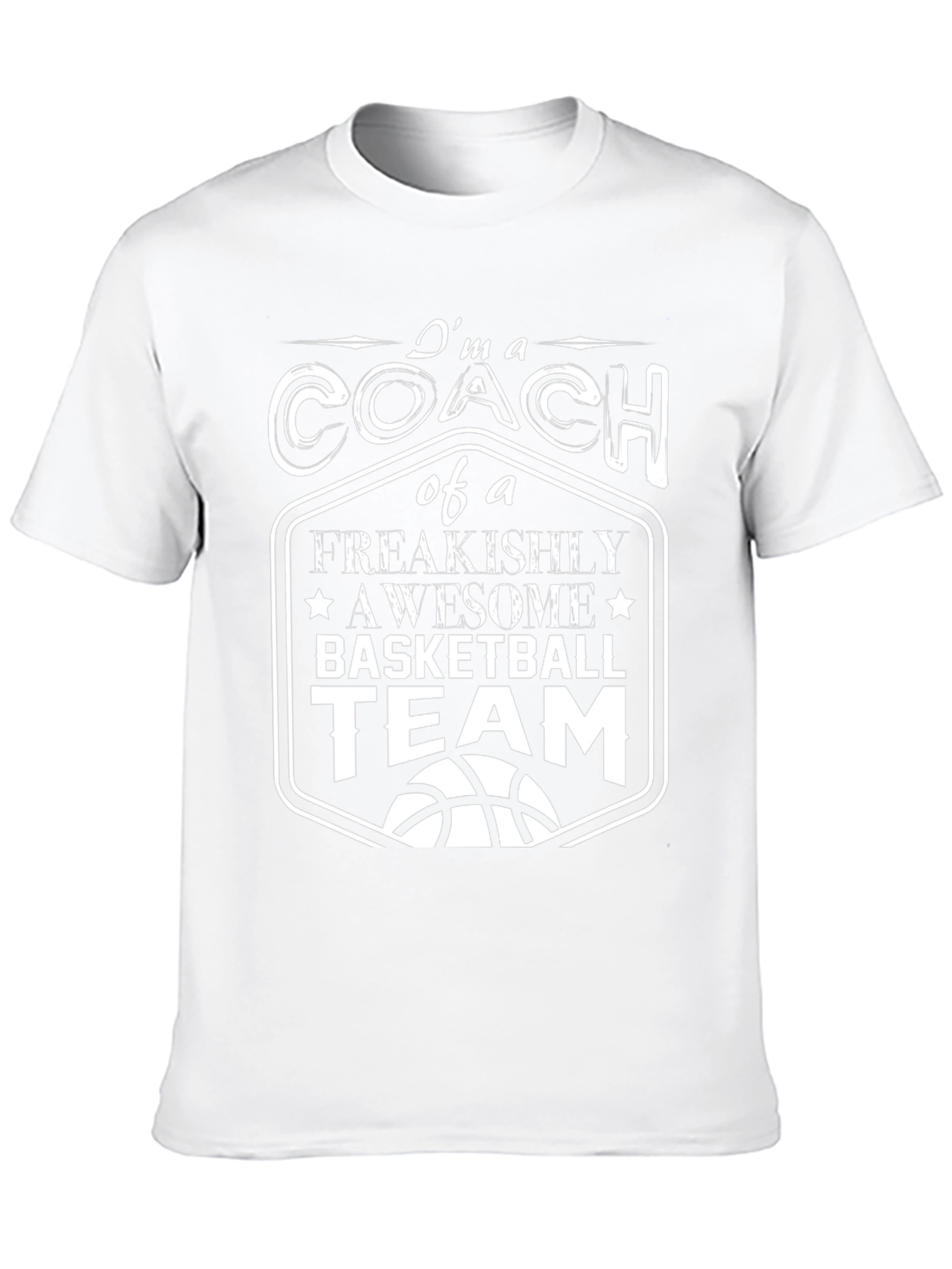 Coach Basketball Team Graphic T-Shirt