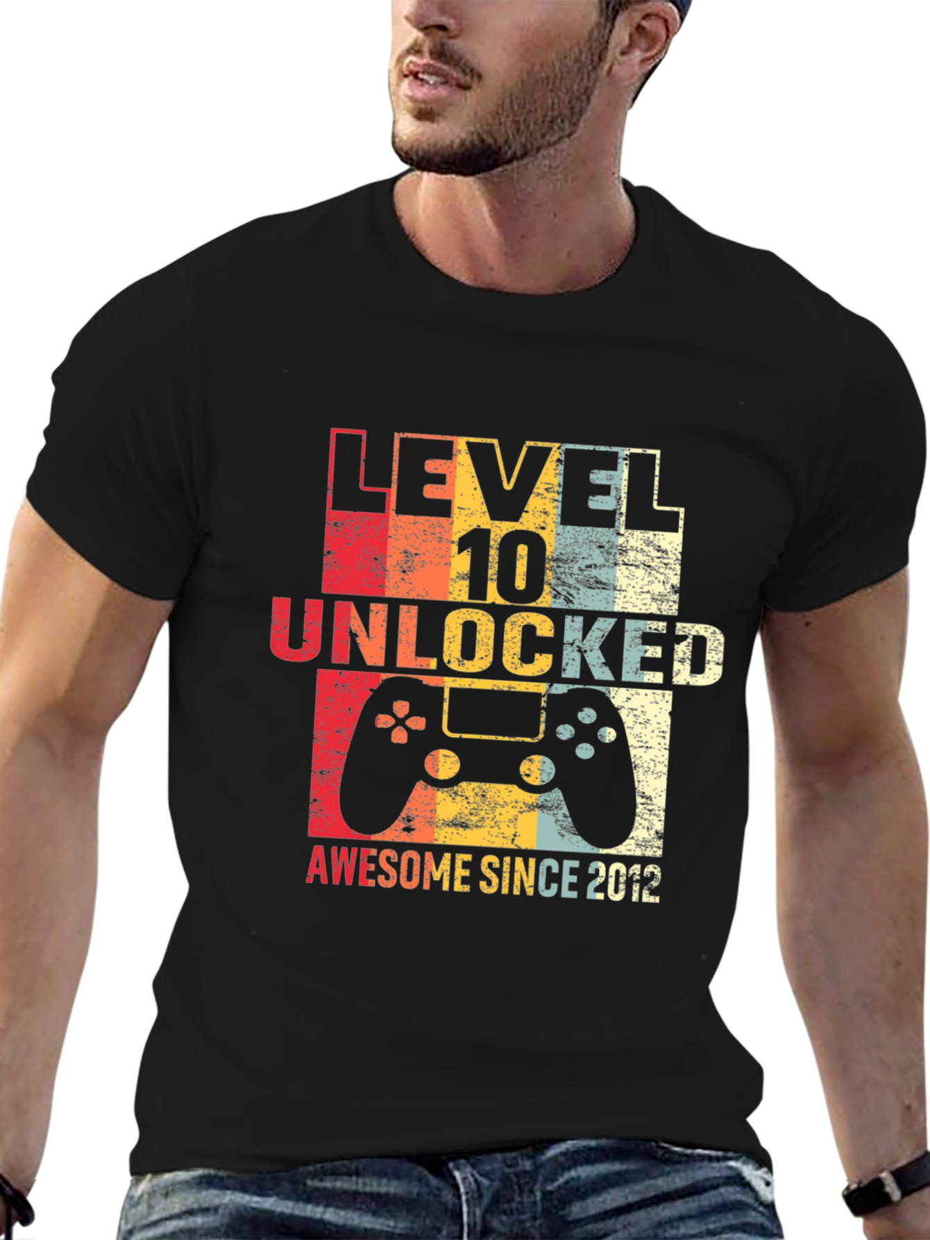 Level 10 Unlocked Awesome Since 2012 T-Shirt