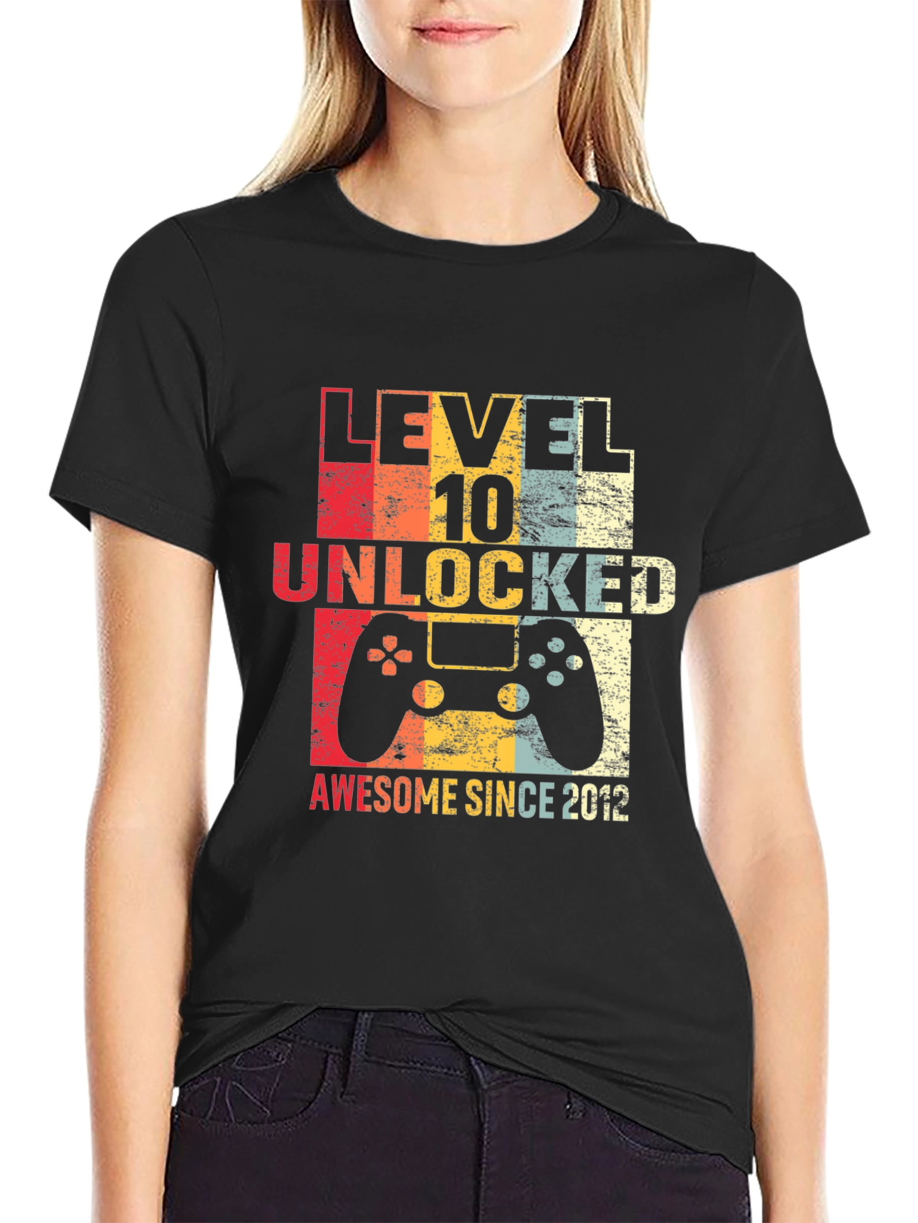 Level 10 Unlocked Awesome Since 2012 T-Shirt
