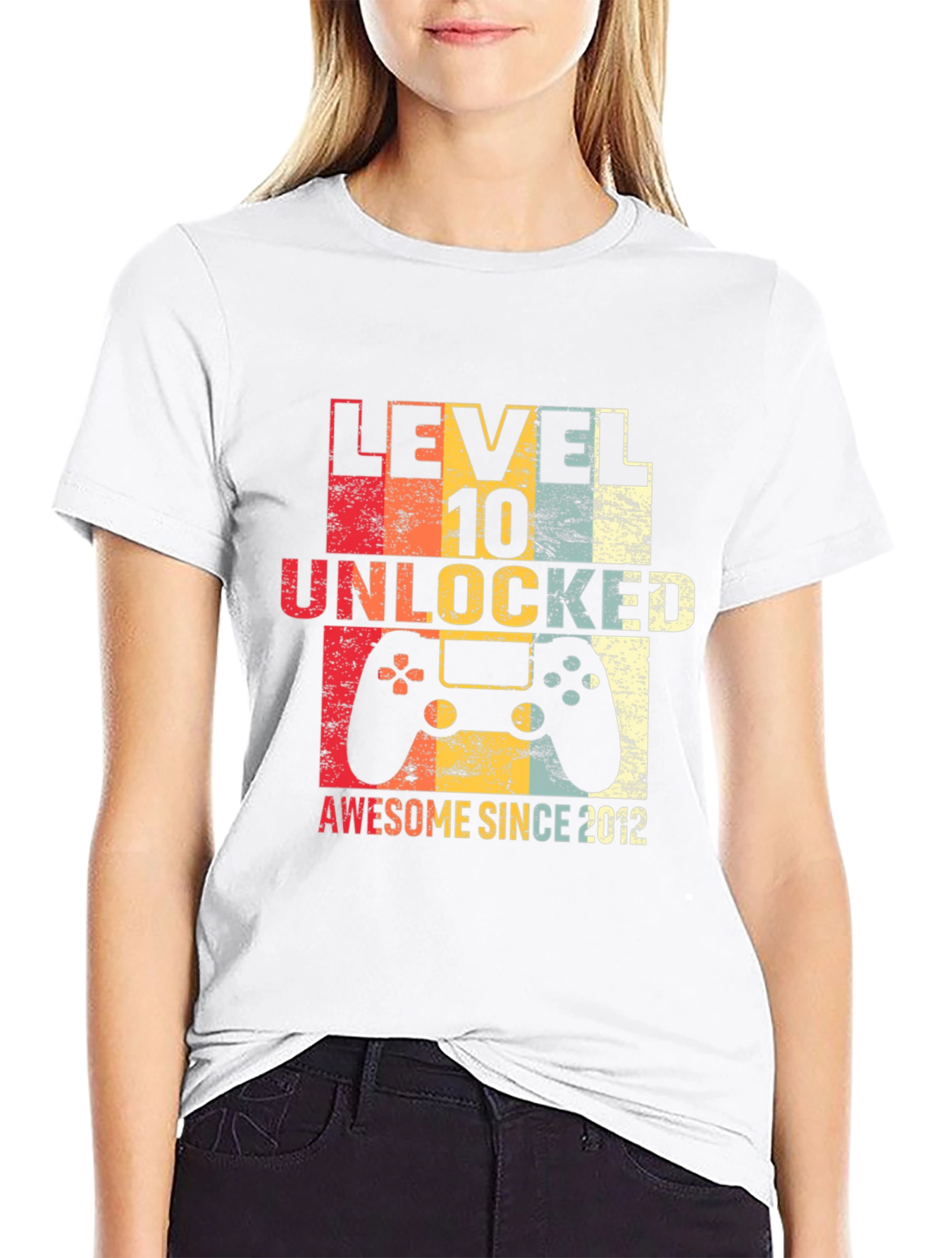 Level 10 Unlocked Awesome Since 2012 T-Shirt