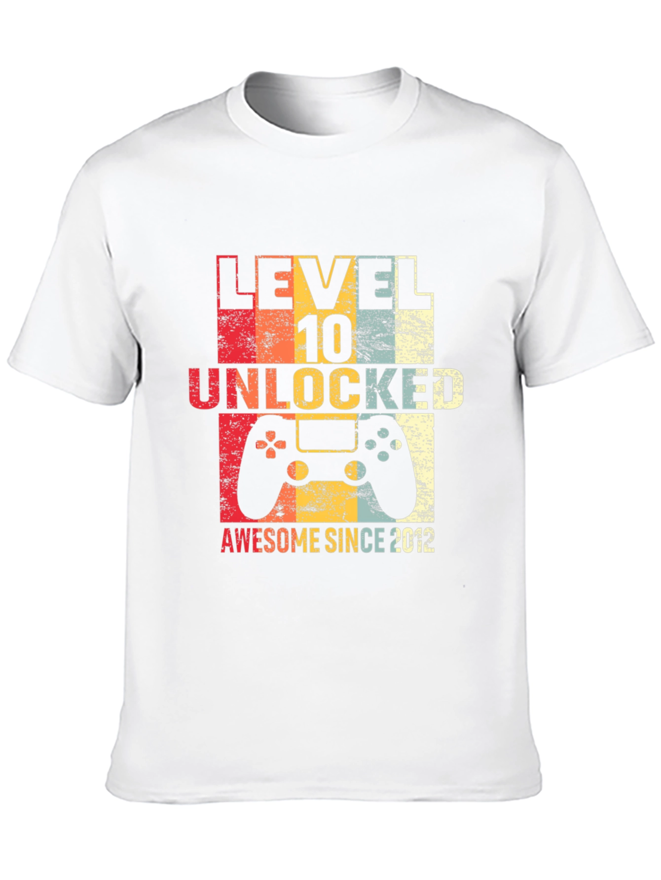 Level 10 Unlocked Awesome Since 2012 T-Shirt