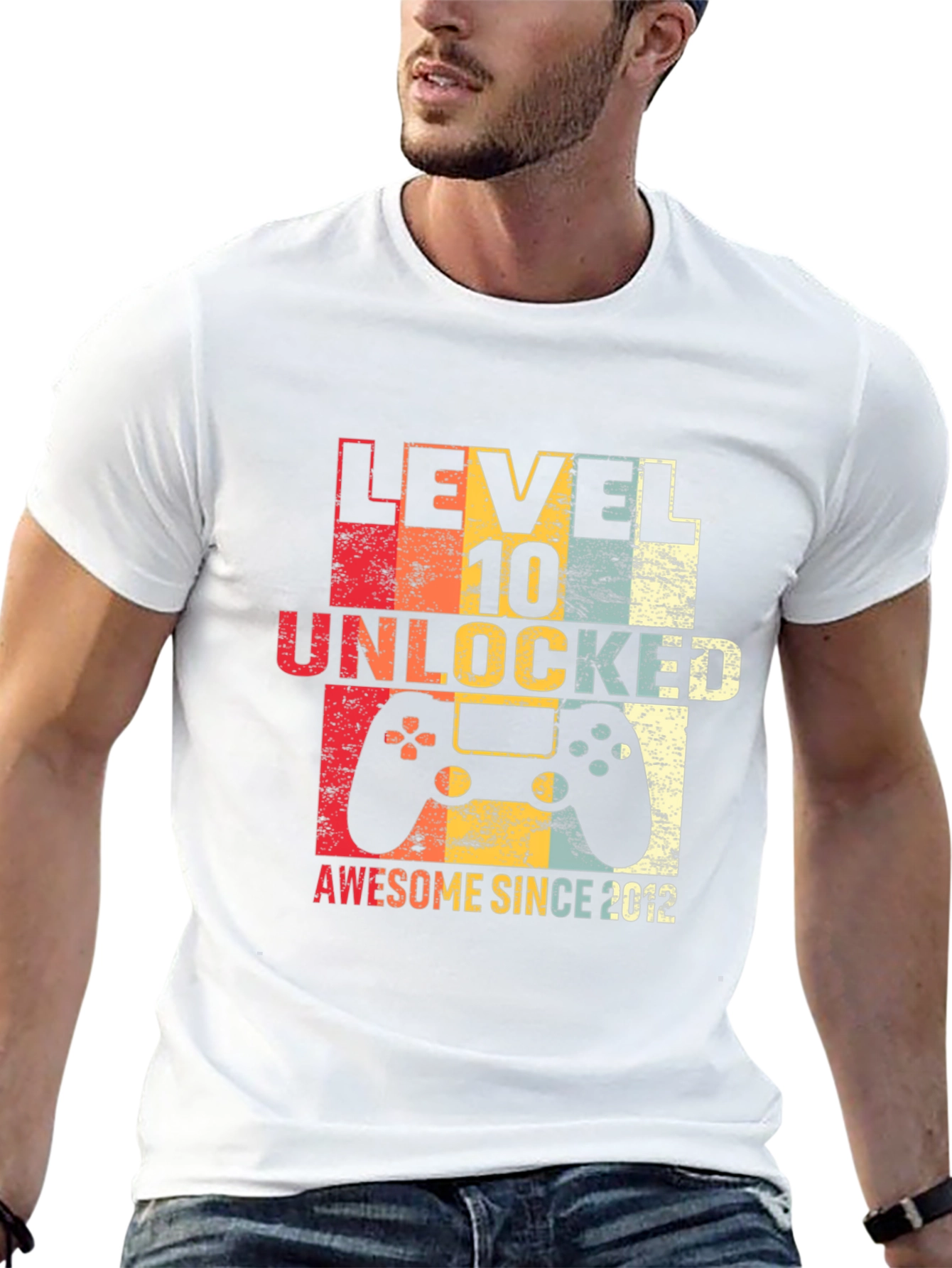 Level 10 Unlocked Awesome Since 2012 T-Shirt