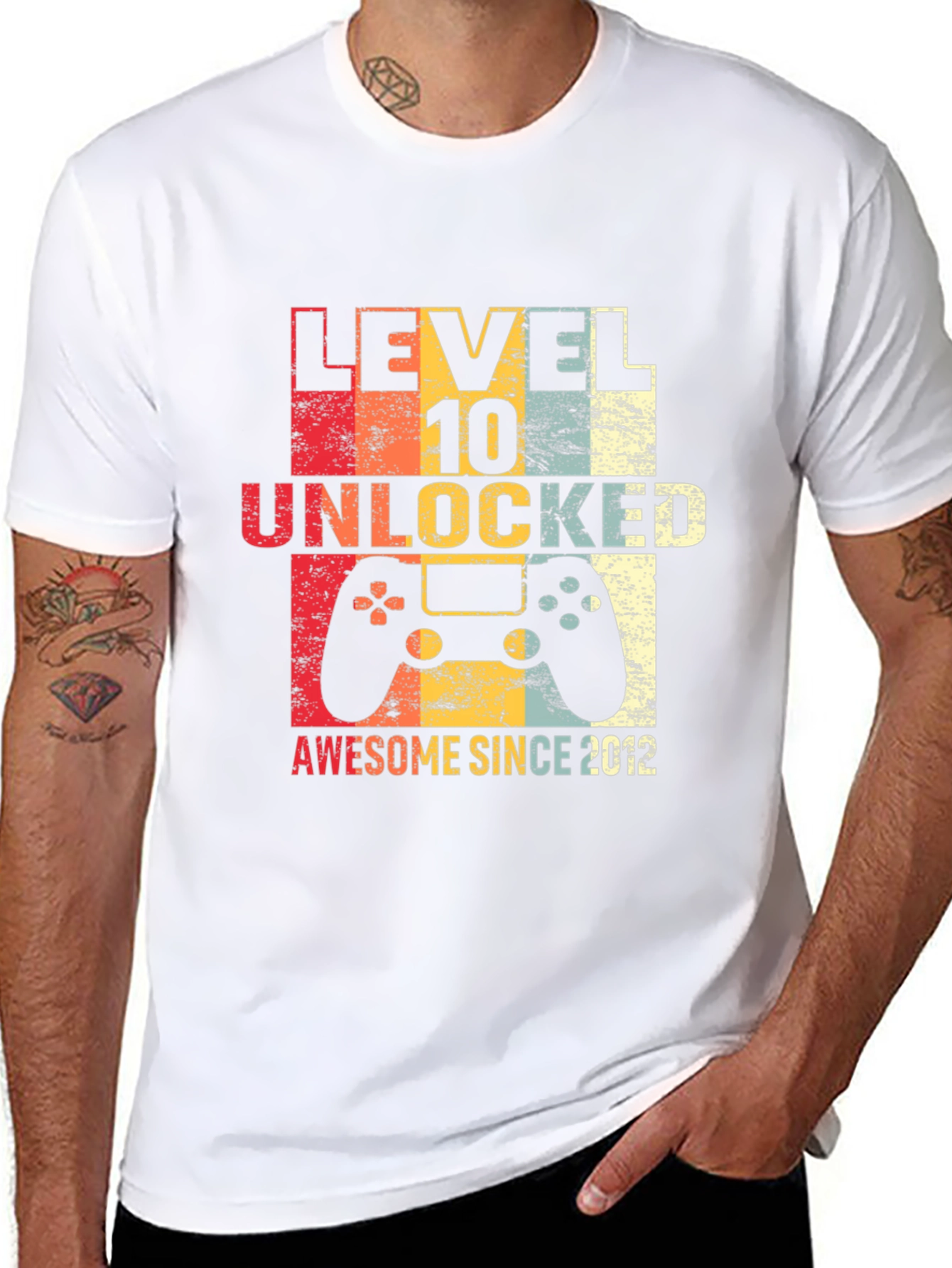 Level 10 Unlocked Awesome Since 2012 T-Shirt