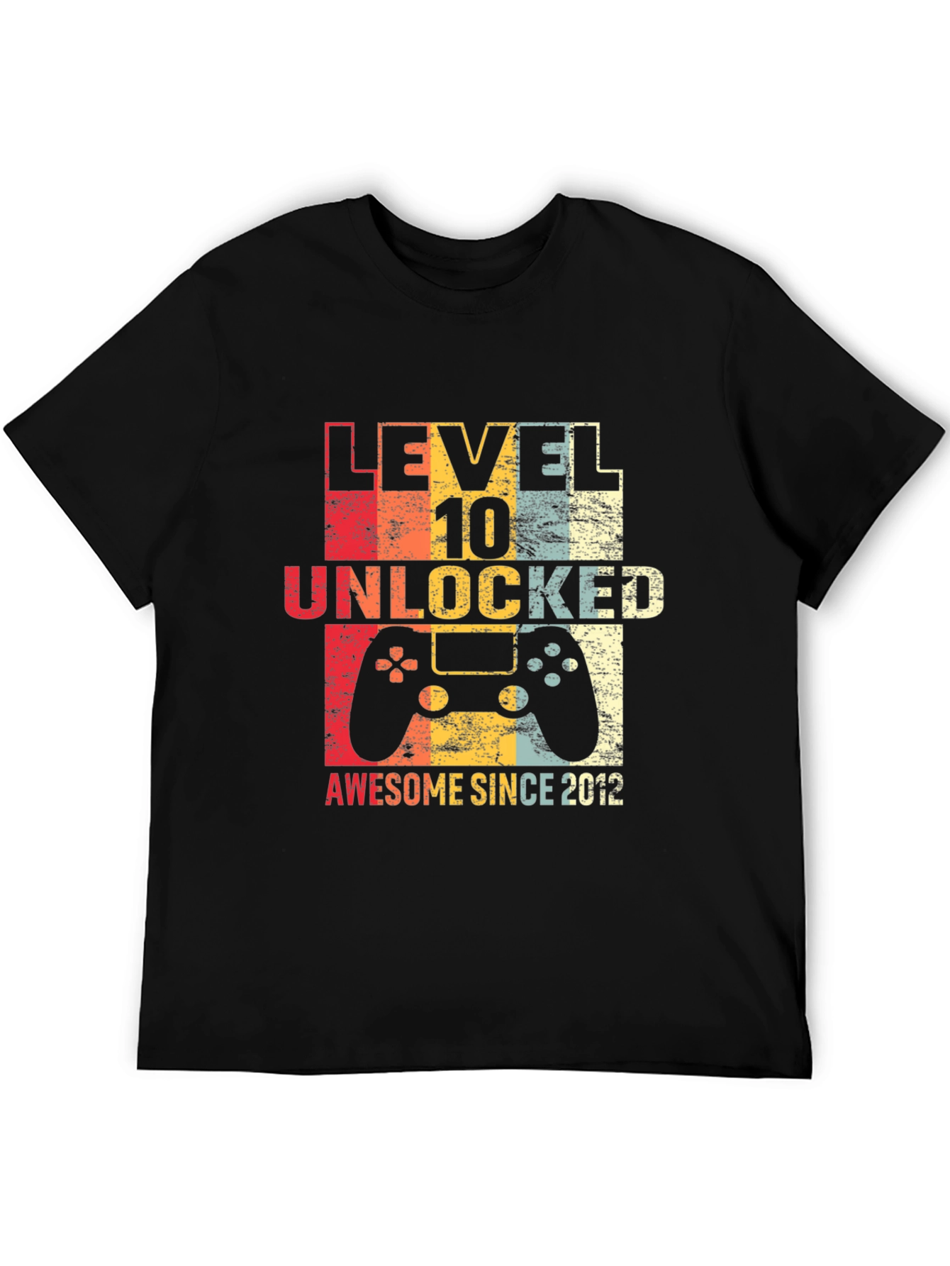 Level 10 Unlocked Awesome Since 2012 T-Shirt