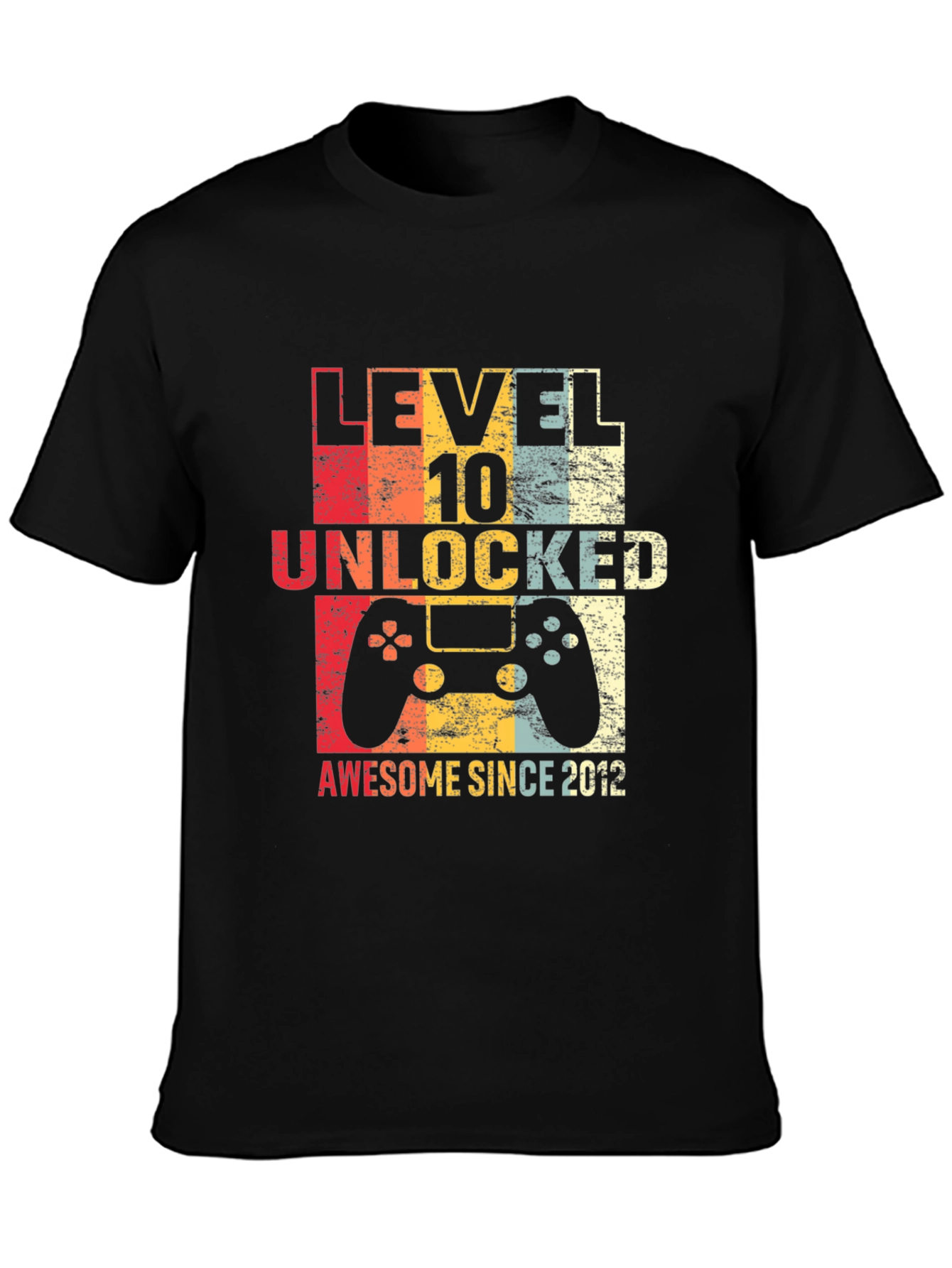Level 10 Unlocked Awesome Since 2012 T-Shirt