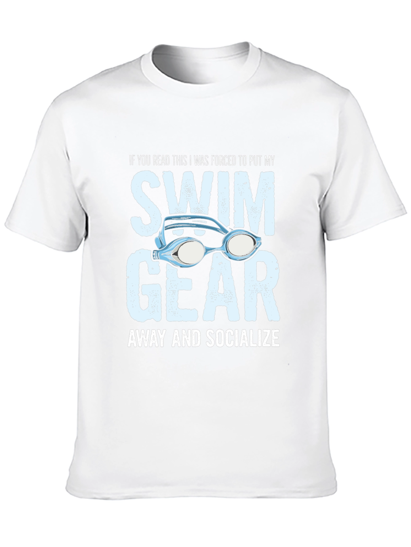 Funny Swim Gear Socialize T-Shirt