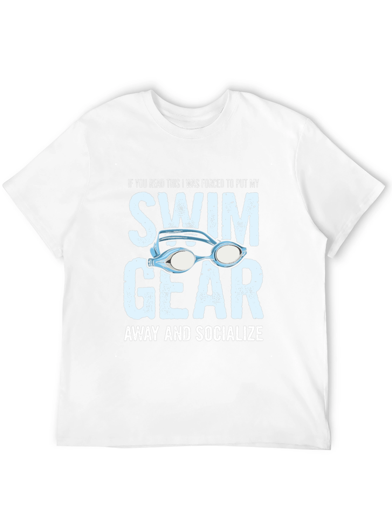 Funny Swim Gear Socialize T-Shirt