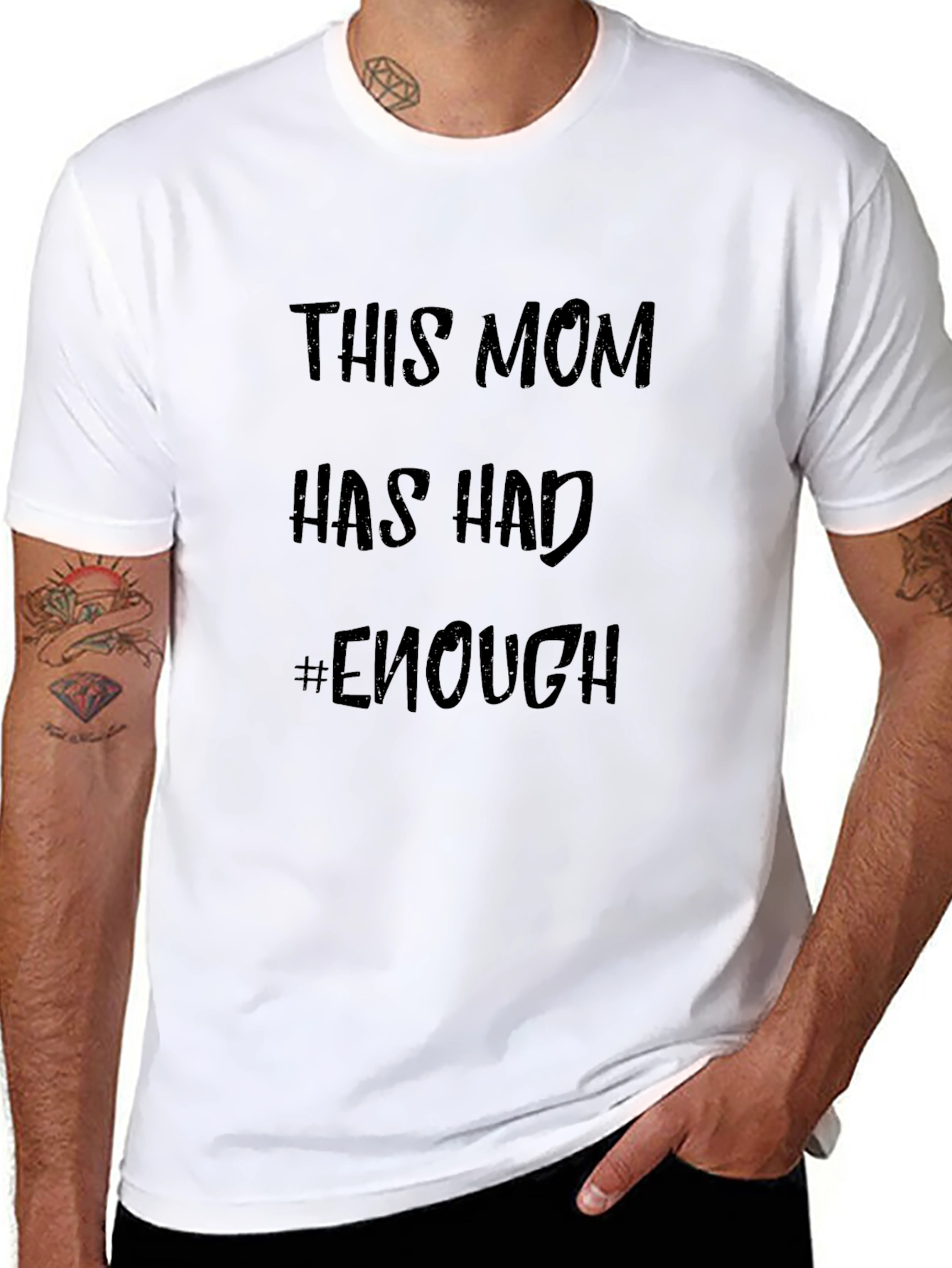 Mom Enough Graphic Tee - Black Unisex T-Shirt