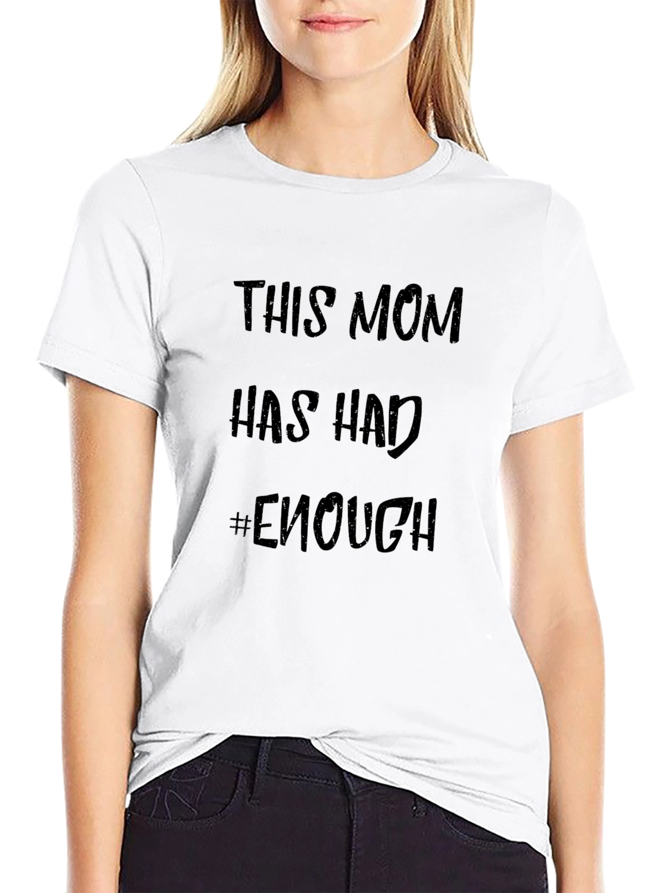 Mom Enough Graphic Tee - Black Unisex T-Shirt