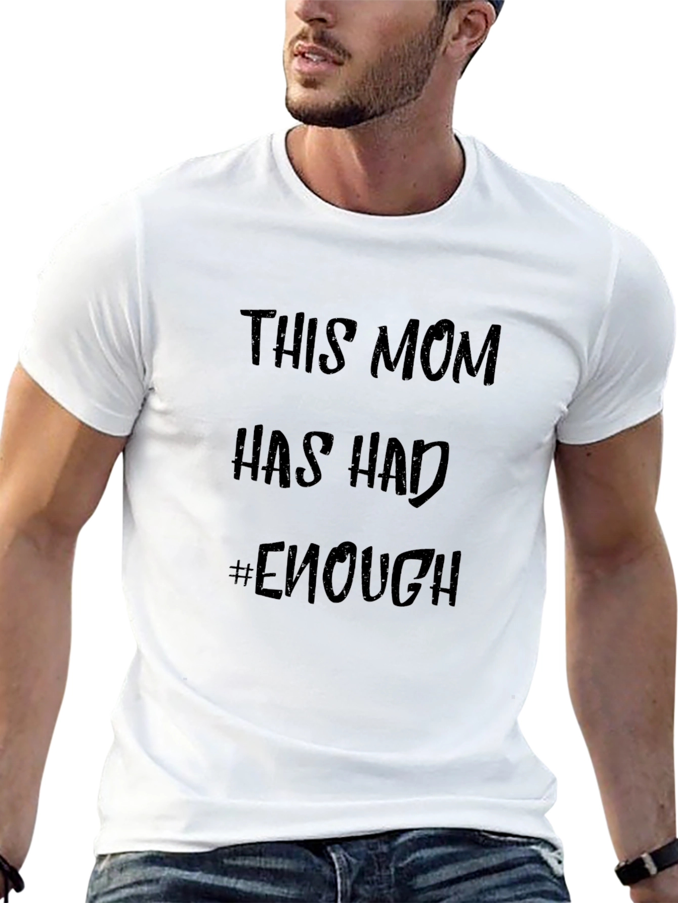 Mom Enough Graphic Tee - Black Unisex T-Shirt