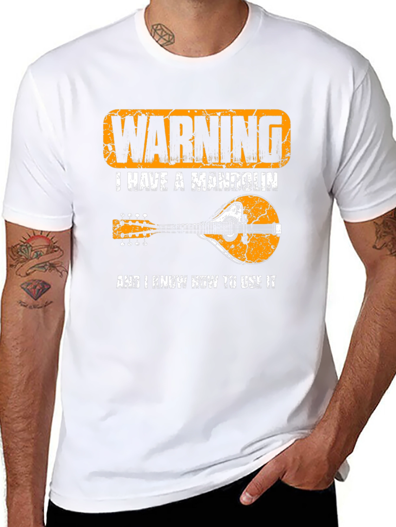 Warning Mandolin Player T-Shirt