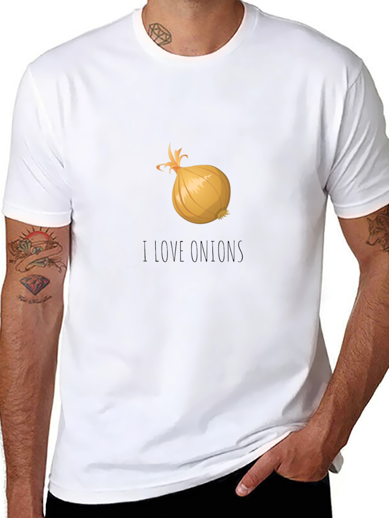 I Love Onions T-Shirt - Funny Foodie Tee