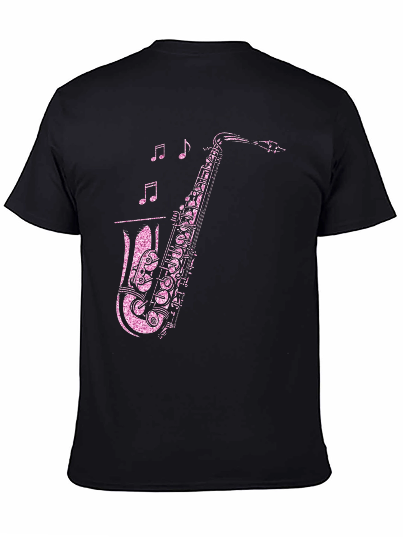 Saxophone Graphic Print T-Shirt