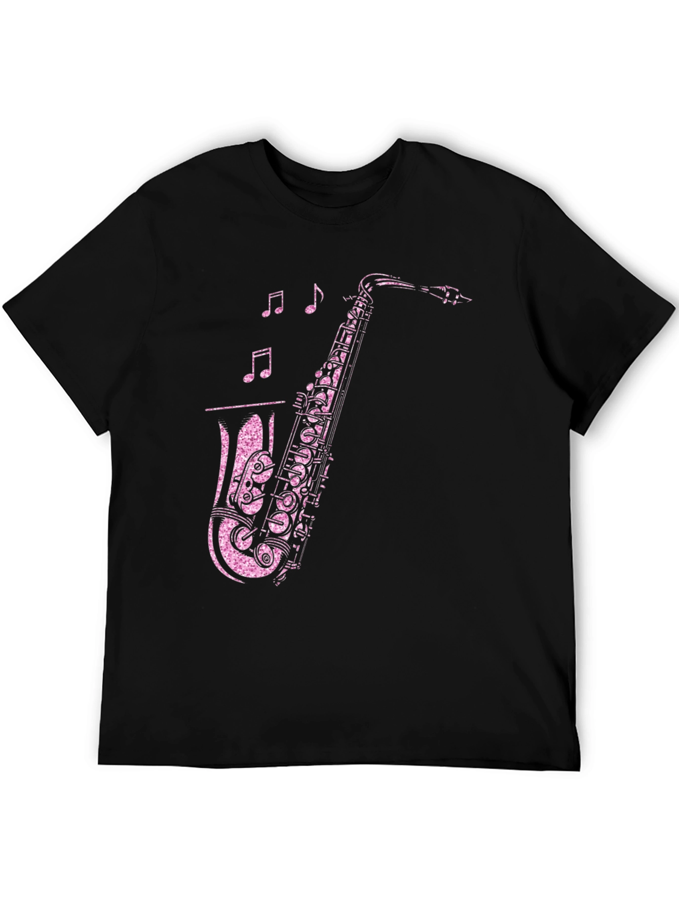 Saxophone Graphic Print T-Shirt