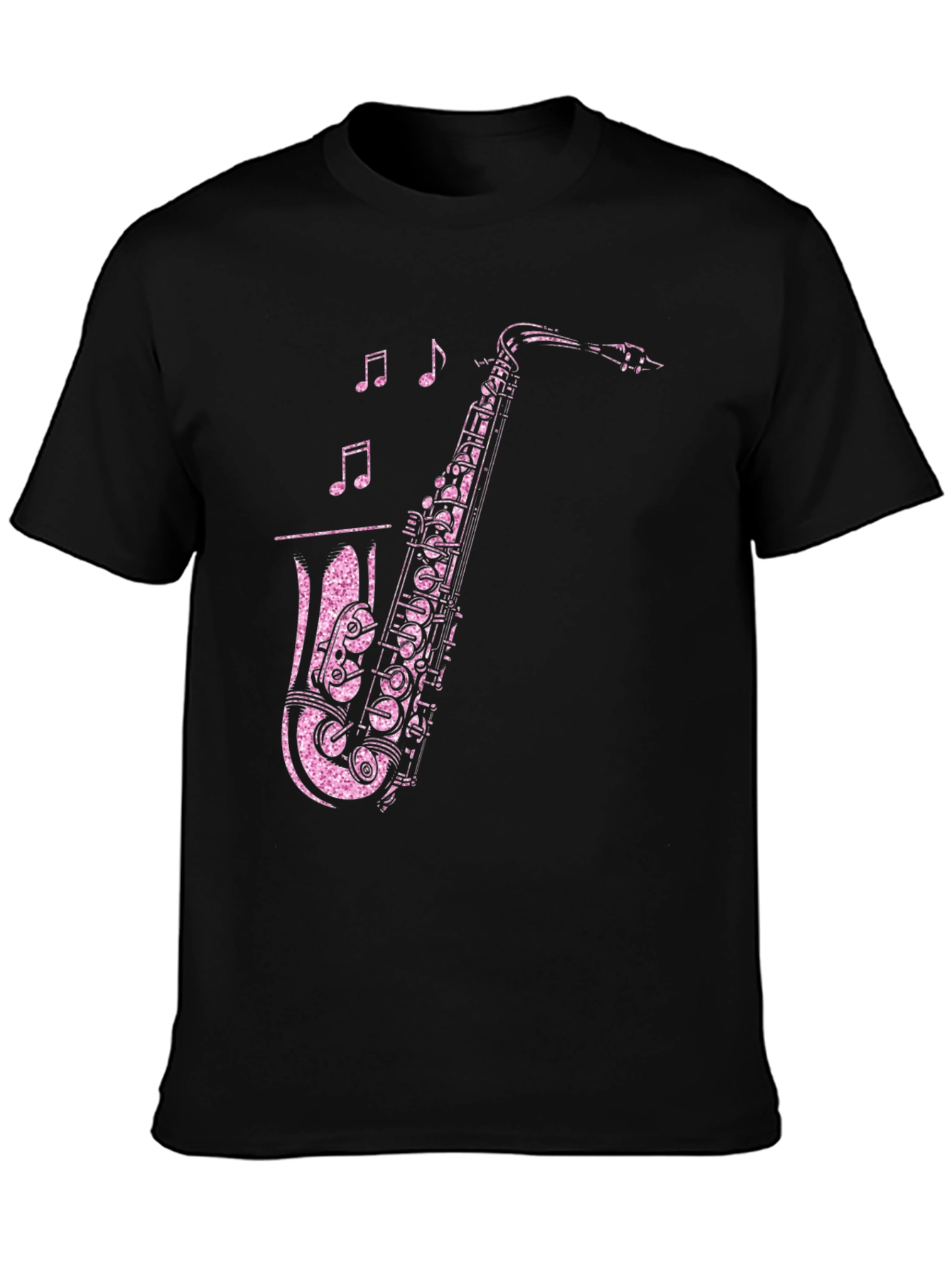 Saxophone Graphic Print T-Shirt