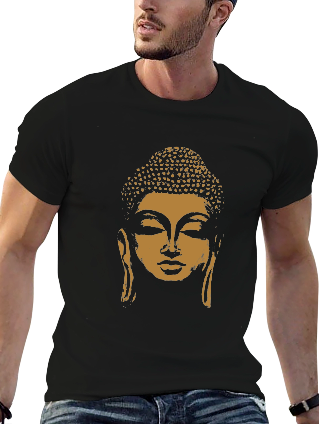 Buddha Graphic Tee - Mens Black T-Shirt