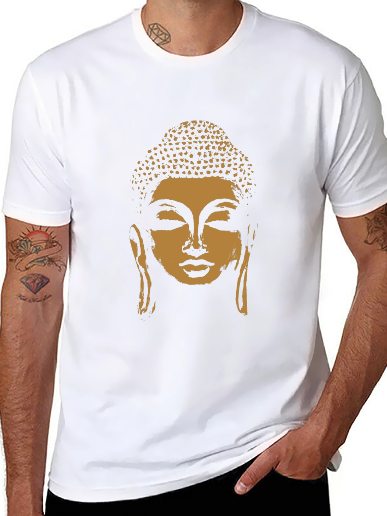 Buddha Graphic Tee - Mens Black T-Shirt
