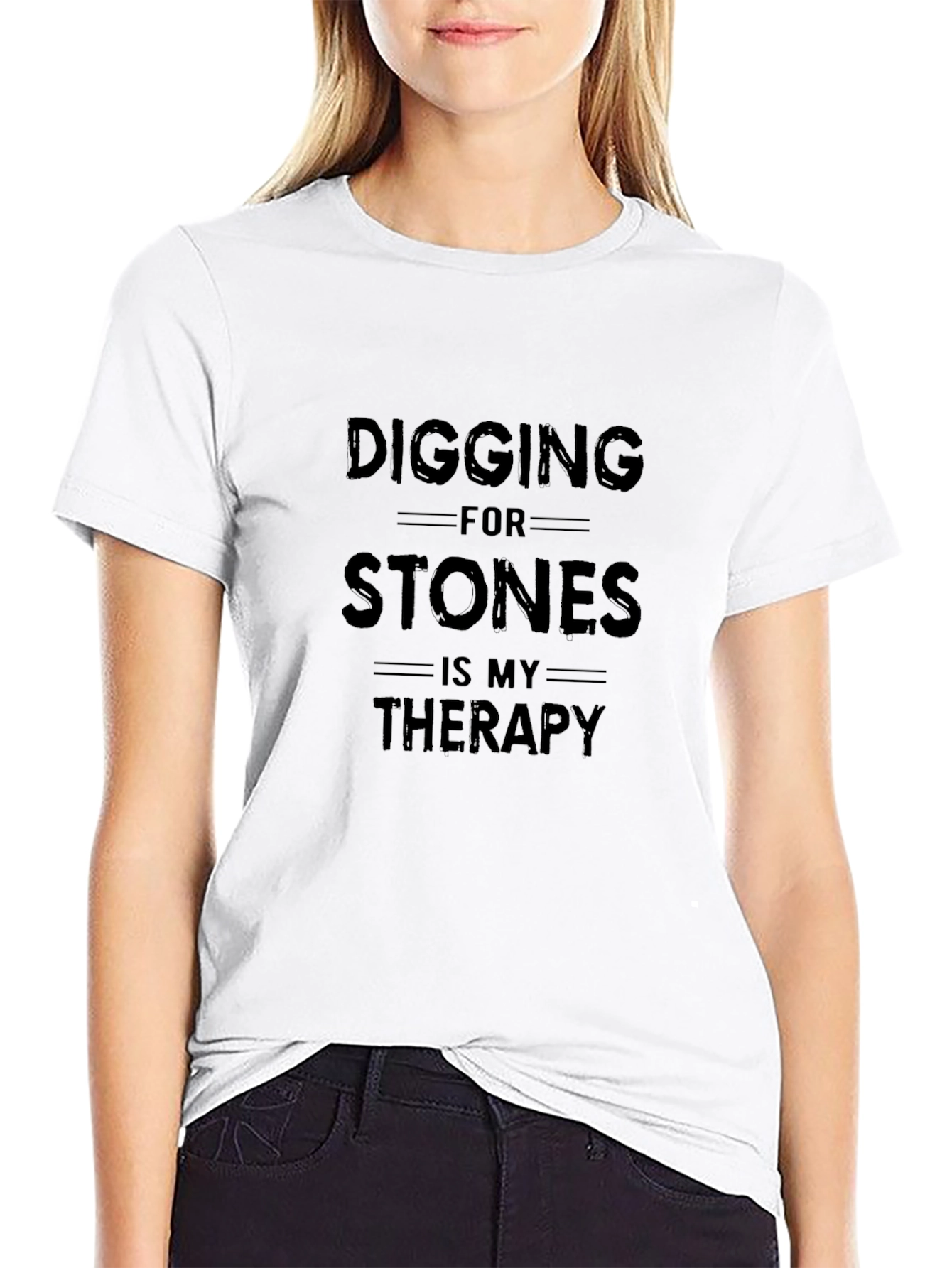 Digging Stones Therapy Black T-Shirt
