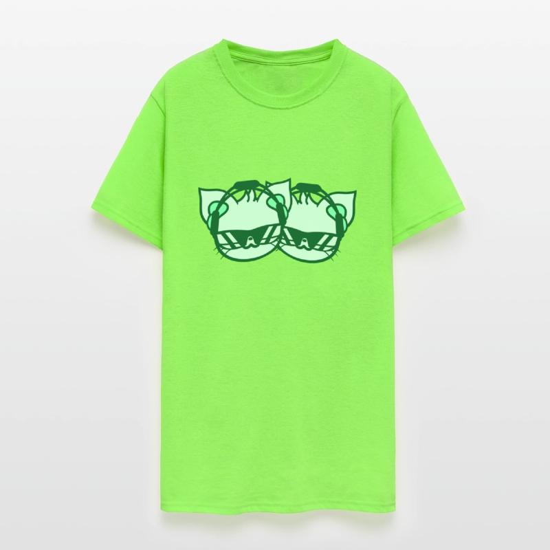 2 Cute Cool DJ Cats Pet Kitten Team Party Animals