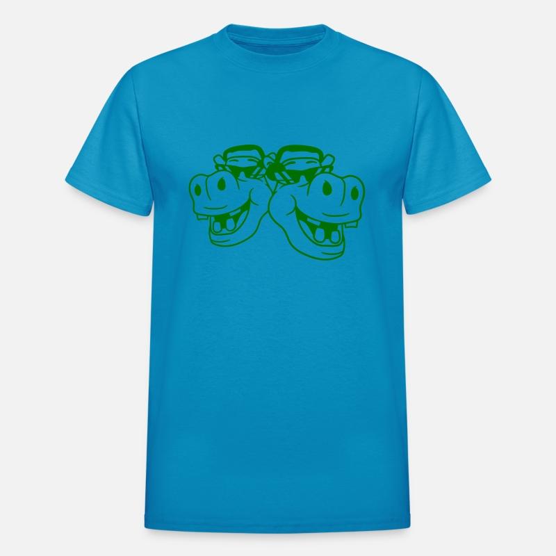 2 Green DJ Laughing Hippo Sunglasses Music Faces