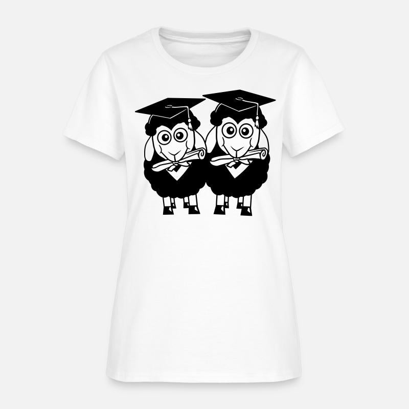 2 Sheep Graduated College Abi Two Student Team Fun