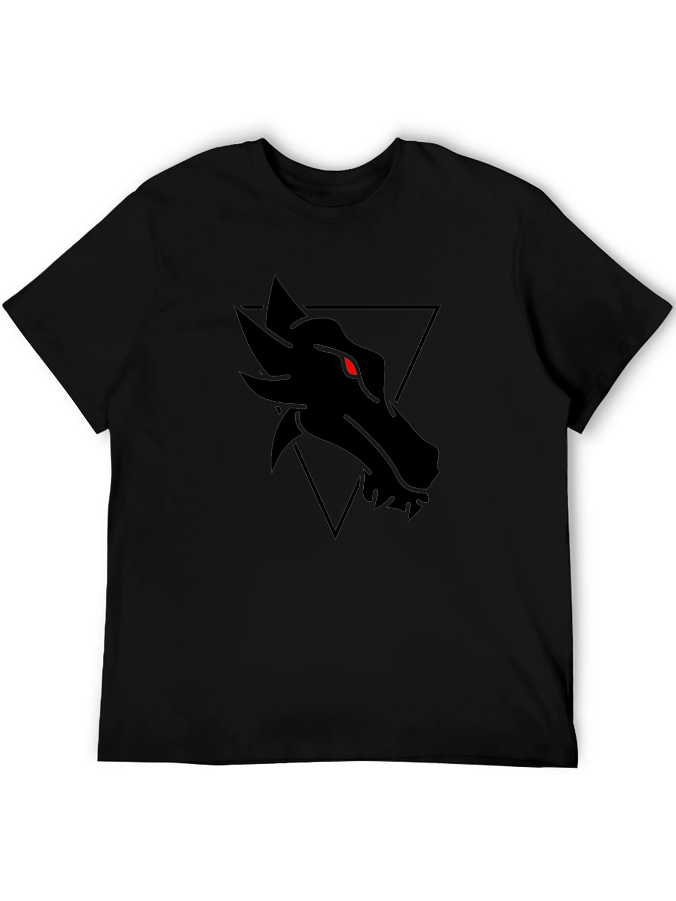 Mens Black Dragon Graphic Tee