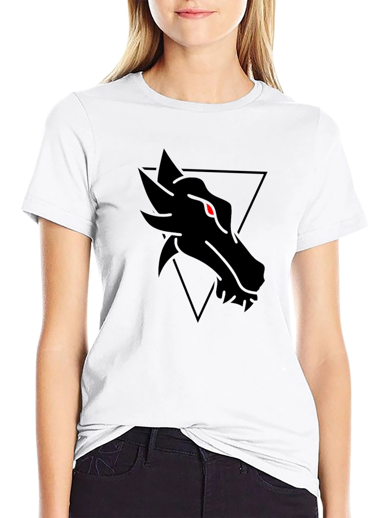 Mens Black Dragon Graphic Tee