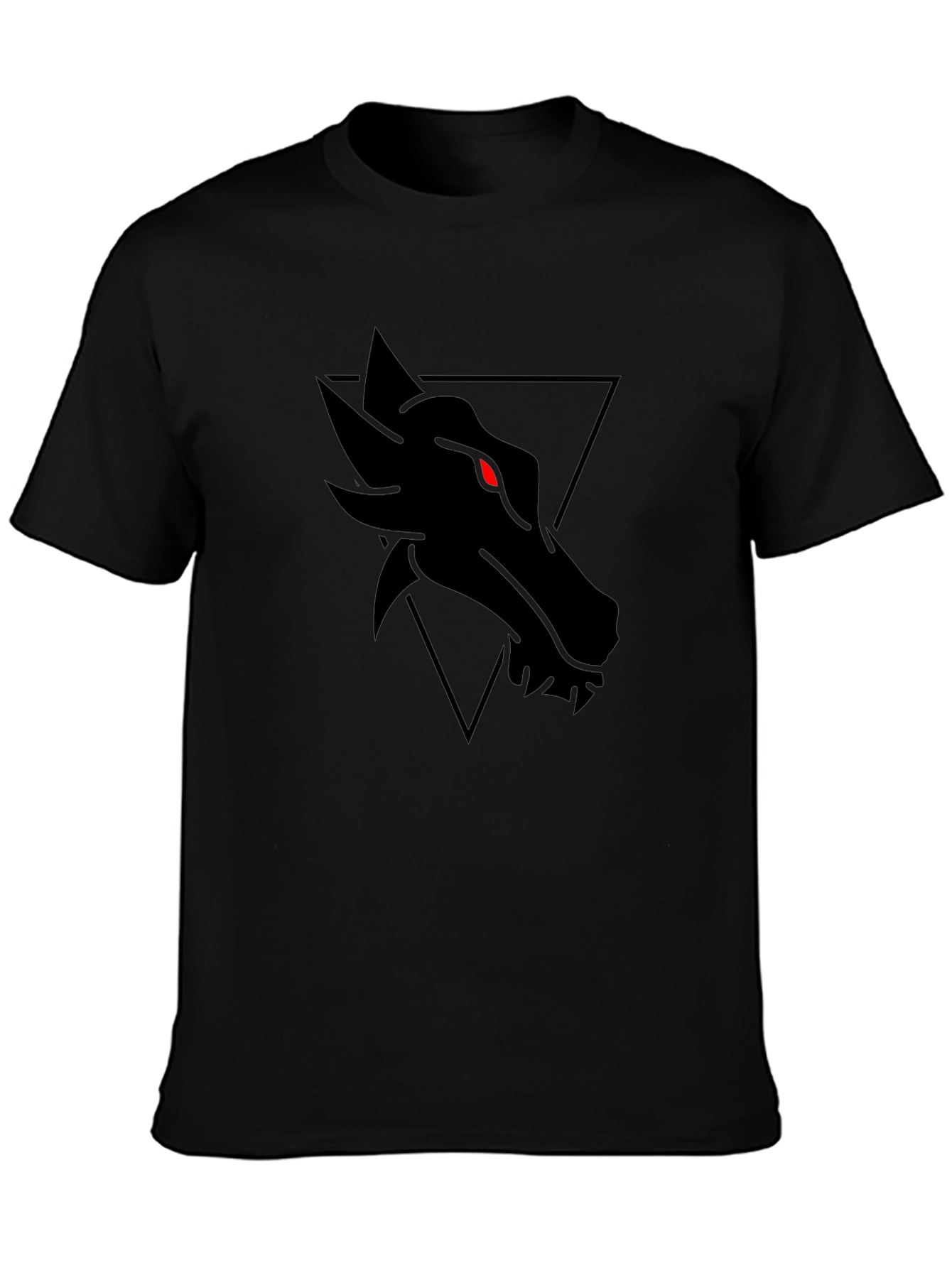 Mens Black Dragon Graphic Tee