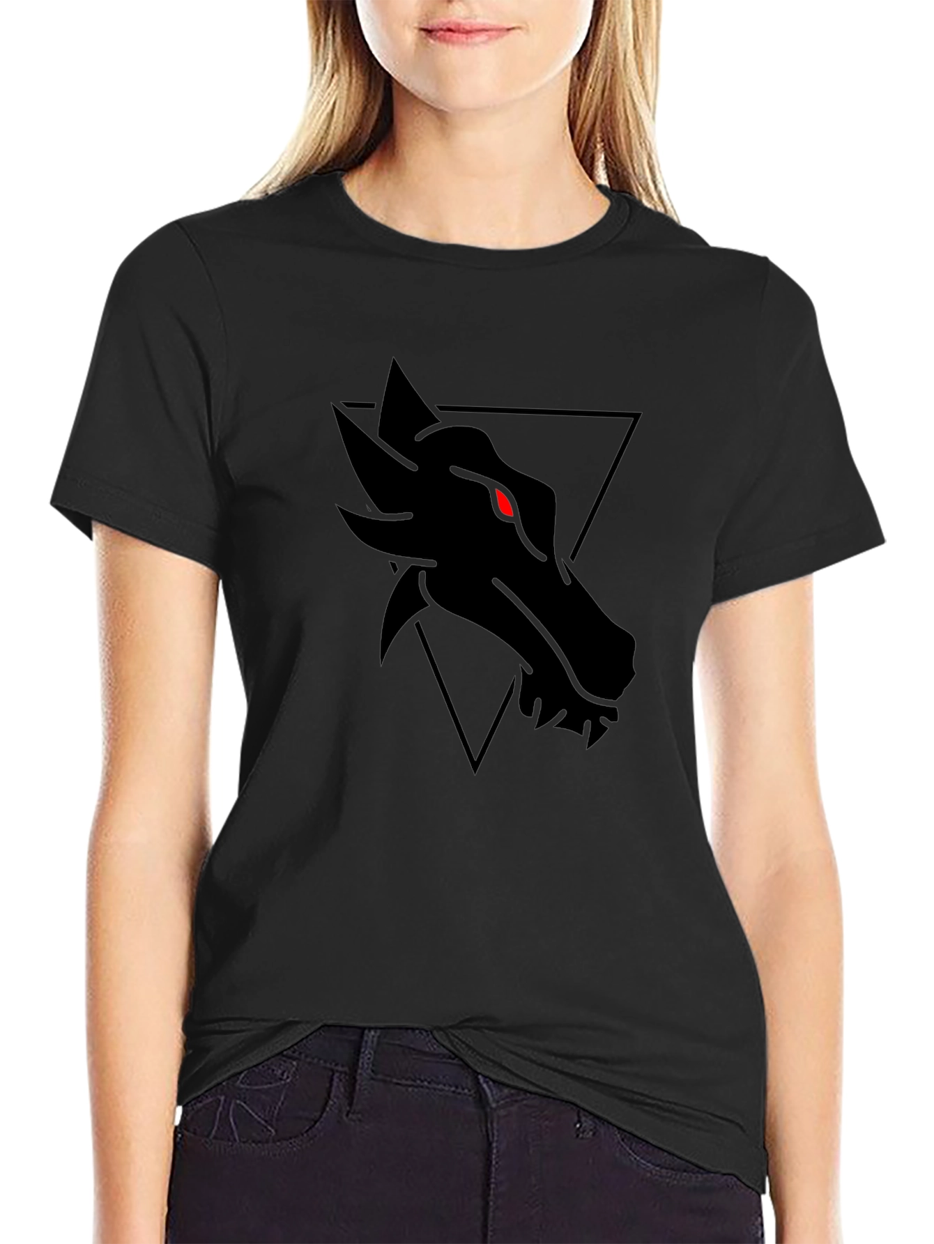 Mens Black Dragon Graphic Tee