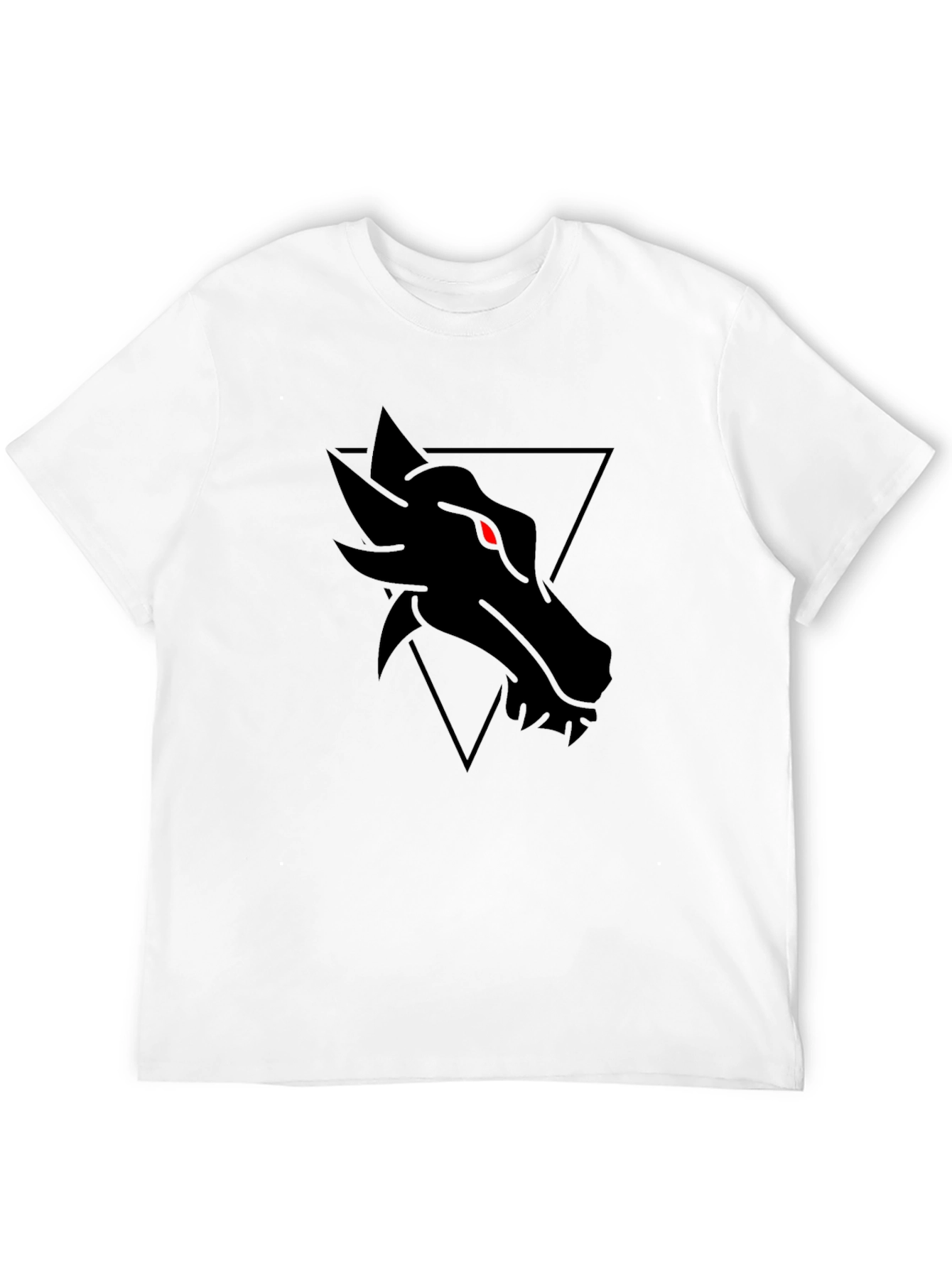 Mens Black Dragon Graphic Tee